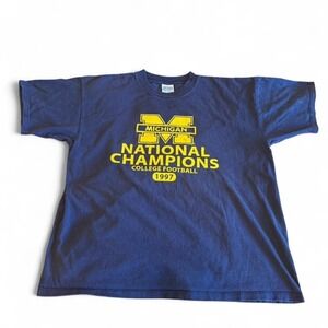 Vintage 90s Michigan Wolverines 1997 National Champions T-Shirt, Size XL